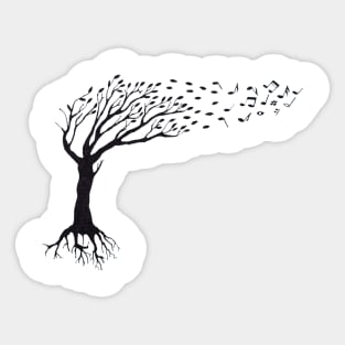 Wind music Sticker